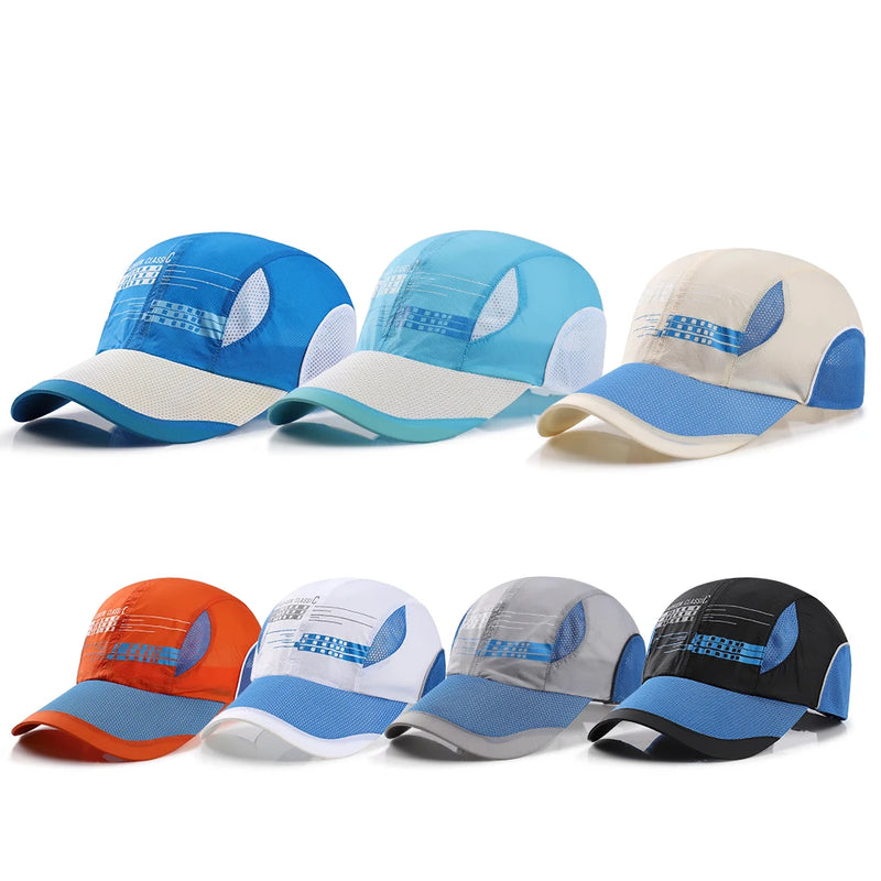Custom unisex sport sun hat outdoor golf quick dry running trucker baseball caps