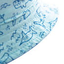 Baby Bucket Caps Pure cotton jersey fabric with printing logo and patch