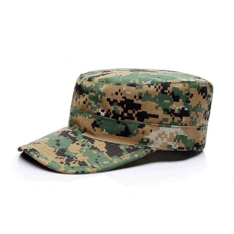 camo flat hat