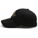side of black army hat